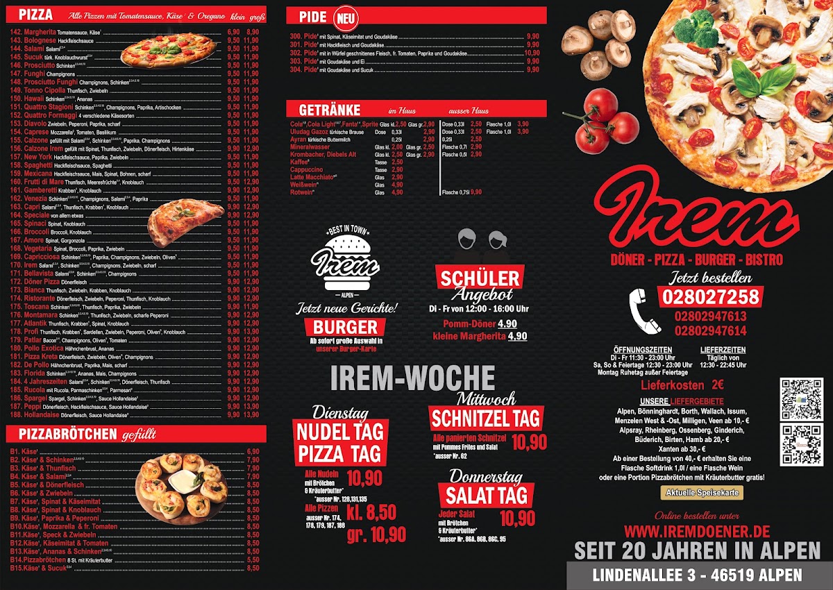 Menu Restaurant Irem - Döner & Pizzeria-2